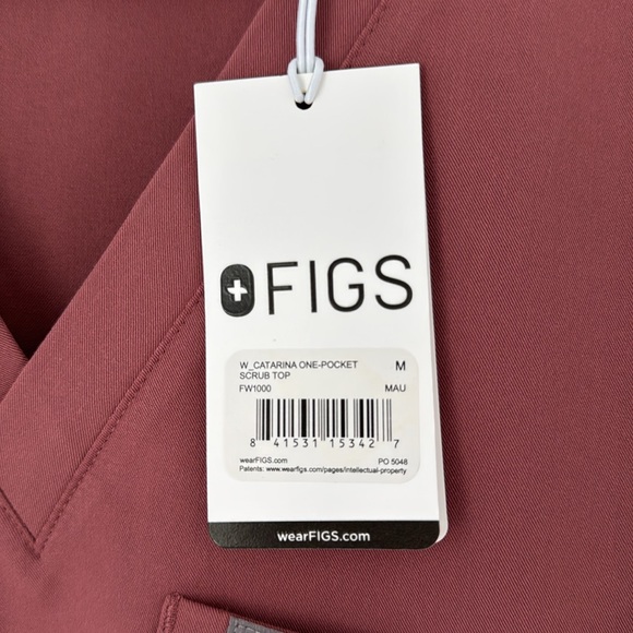 Figs Catarina Mauve M NWT - Picture 3 of 3